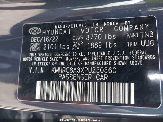 Hyundai Venue Limited 2023 KMHRC8A3XPU230360 Image 9