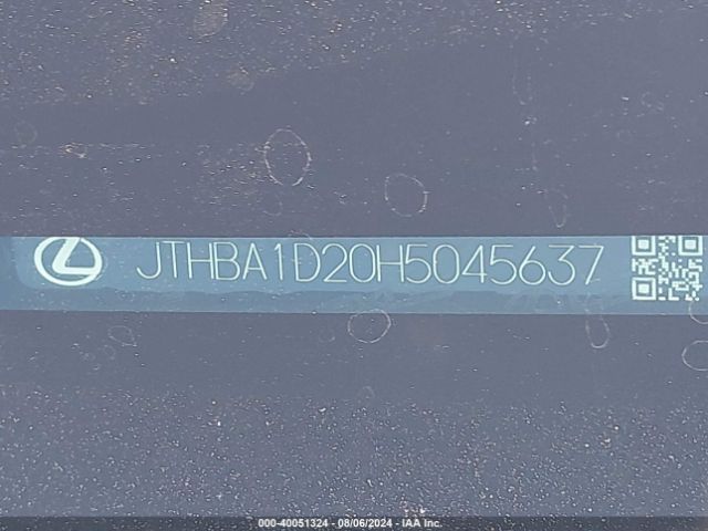JTHBA1D20H5045637 Lexus IS 200T