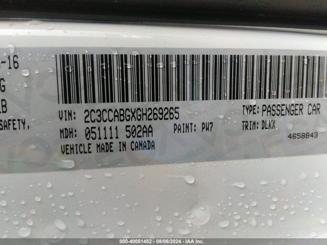 2C3CCABGXGH269265 Chrysler 300 300s Alloy Edition
