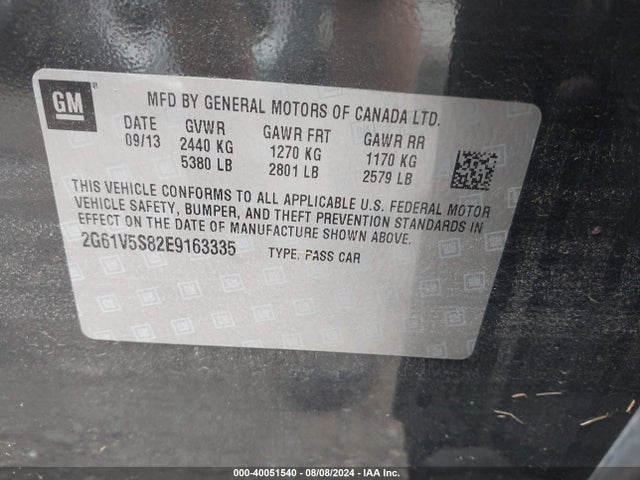 2G61V5S82E9163335 Cadillac Xts Vsport Premium