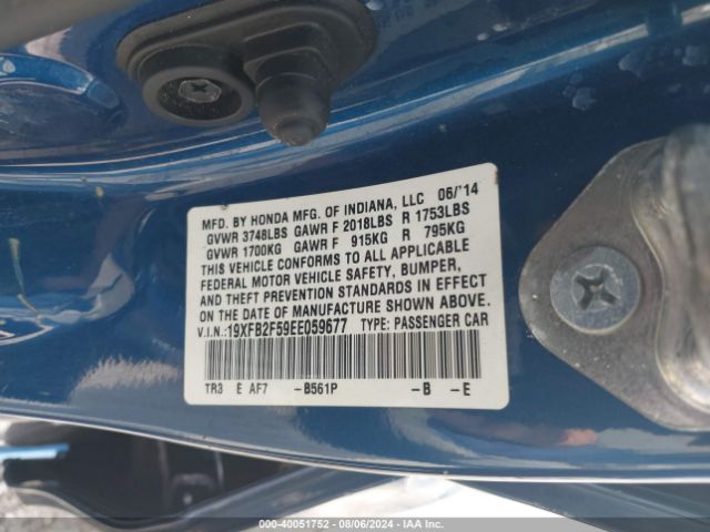 19XFB2F59EE059677 Honda Civic Lx