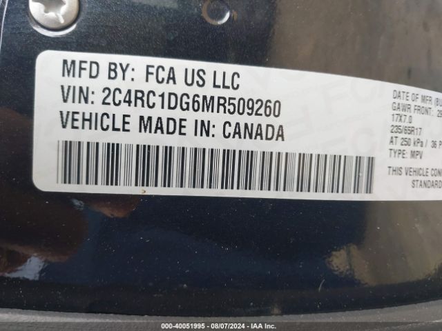 2C4RC1DG6MR509260 Chrysler Voyager Lxi