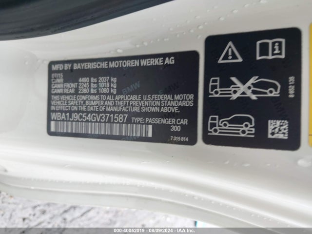BMW M235i Xdrive 2016 WBA1J9C54GV371587 Image 9