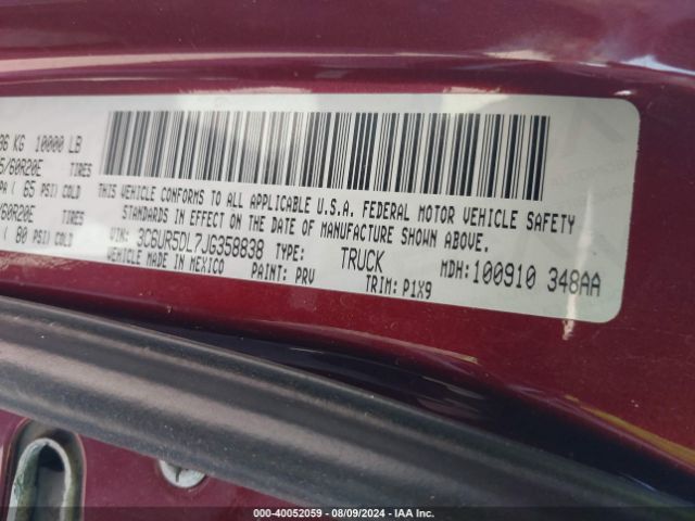 3C6UR5DL7JG358838 RAM 2500
