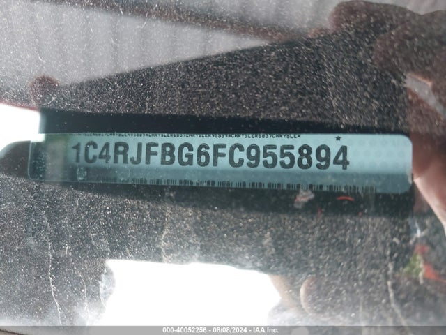 Jeep Grand Cherokee Limited 2015 1C4RJFBG6FC955894 Image 9