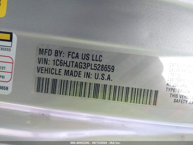1C6HJTAG3PL528659 Jeep Gladiator Sport S 4x4