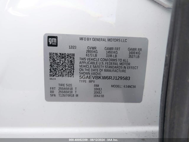 Buick Enclave Premium Awd 2024 5GAEVBKW6RJ129583 Image 9