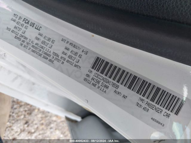 1C3CCCAG5GN178599 Chrysler 200 Limited