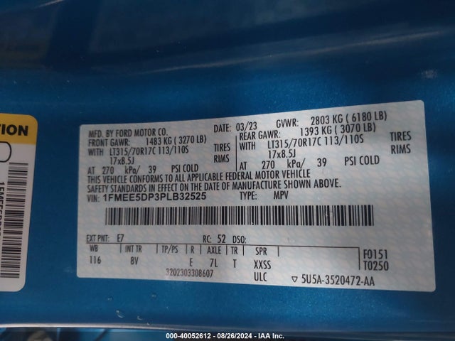Ford Bronco Badlands 2023 1FMEE5DP3PLB32525 Image 9