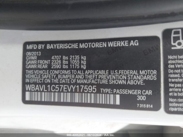 WBAVL1C57EVY17595 BMW X1 Xdrive28i