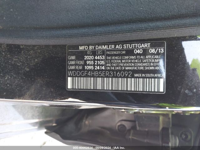 WDDGF4HB5ER316092 Mercedes-Benz C 250 Luxury/sport