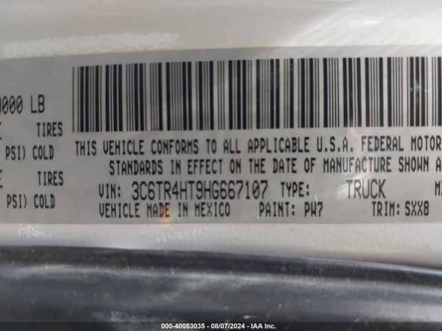 3C6TR4HT9HG667107 RAM 2500 Tradesman