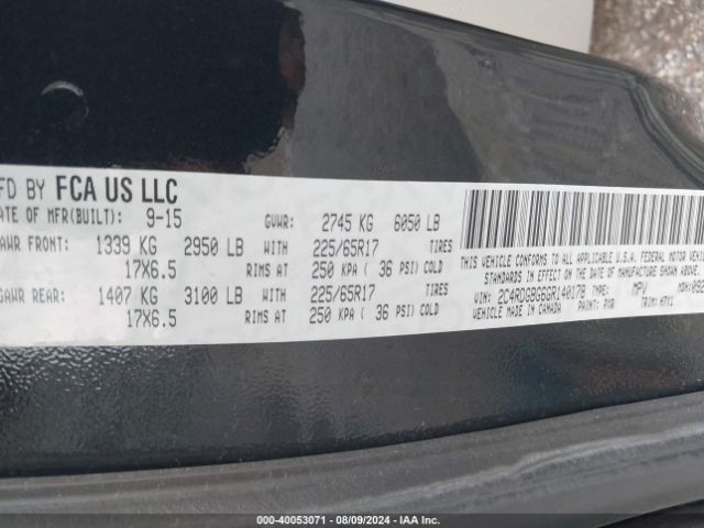 2C4RDGBG6GR140178 Dodge Grand Caravan Se