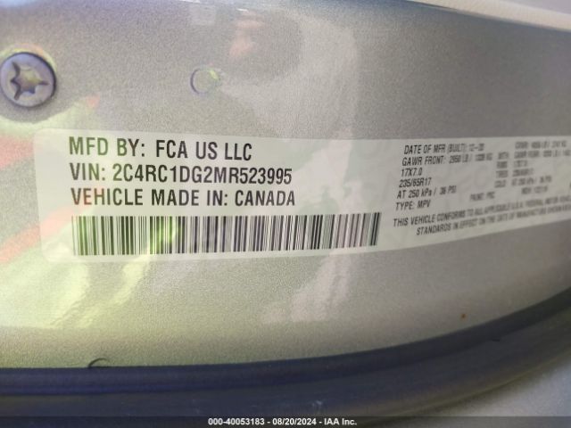 2C4RC1DG2MR523995 Chrysler Voyager Lxi