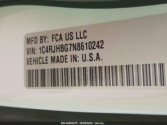 1C4RJHBG7N8610242 Jeep Grand Cherokee Limited 4x4