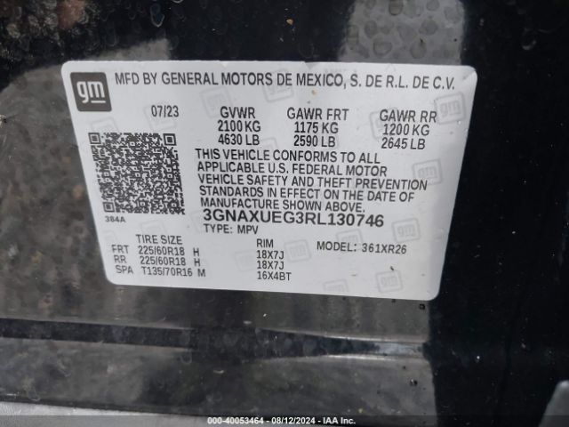 3GNAXUEG3RL130746 Chevrolet Equinox Awd Lt