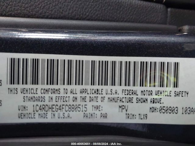 1C4RDHEG4FC880515 Dodge Durango Citadel