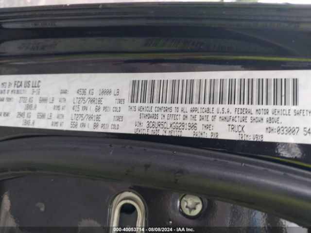 3C6UR5CLXGG291906 RAM 2500 Tradesman
