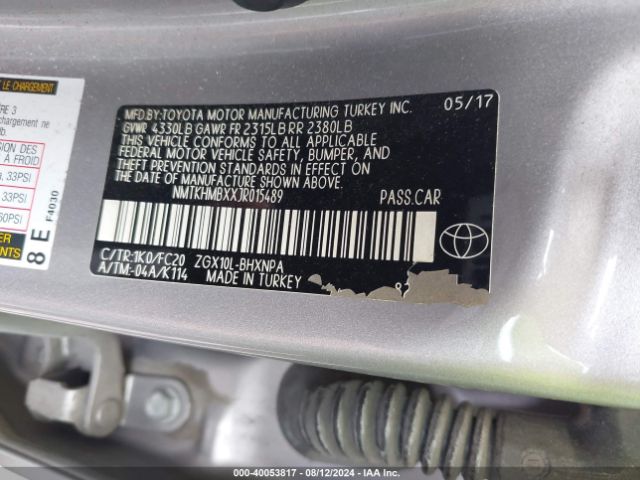 NMTKHMBXXJR015489 Toyota C-HR XLE