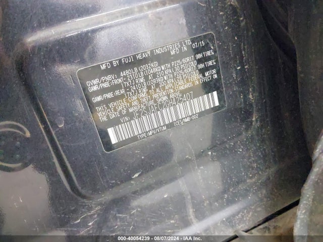 Subaru Forester 2.5i Premium 2016 JF2SJAFC2GH425407 Image 9