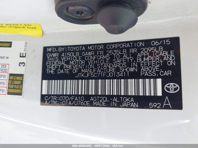 Scion TC 2015 JTKJF5C71FJ013411 Image 9