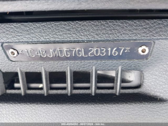 1C4BJWDG7GL203167 Jeep Wrangler Unlimited Sport