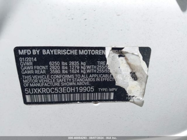 5UXKR0C53E0H19905 BMW X5 Xdrive35i