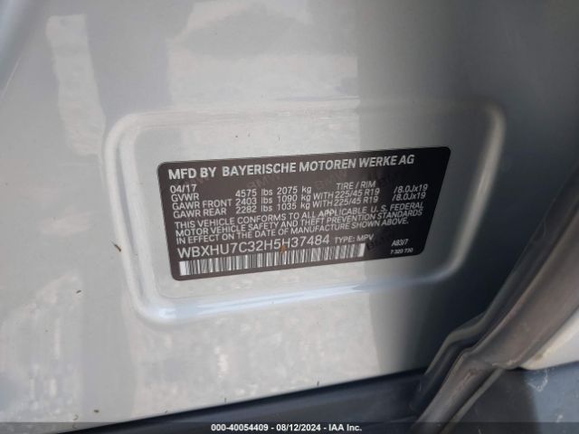 WBXHU7C32H5H37484 BMW X1 Sdrive28i