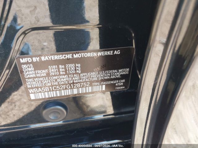 WBA5B1C52FG128752 BMW 535i