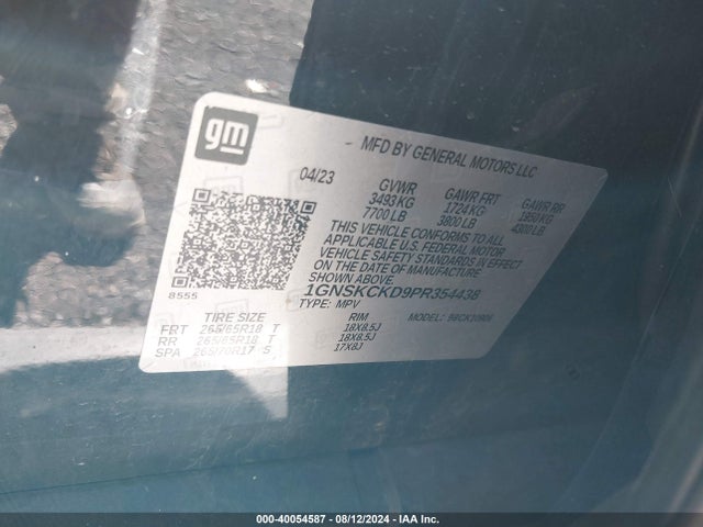 Chevrolet Suburban 4wd Lt 2023 1GNSKCKD9PR354438 Image 9
