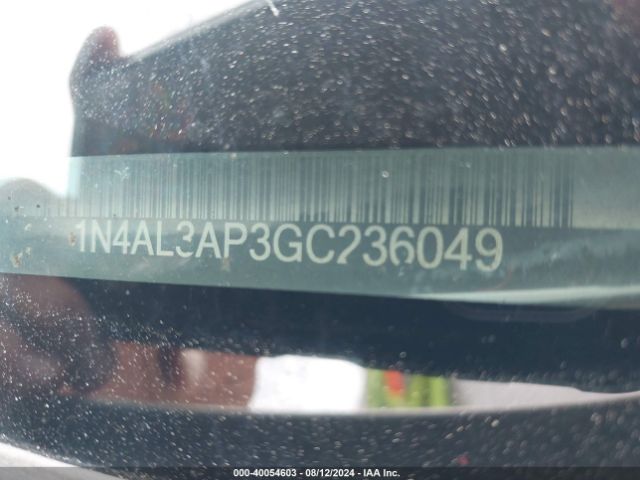 1N4AL3AP3GC236049 Nissan Altima 2.5/s/sv/sl/sr