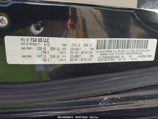 2C4RDGBG0GR100694 Dodge Grand Caravan Se