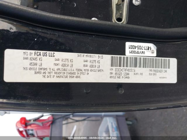 2C3CDXCT0FH915116 Dodge CHARGER R/T
