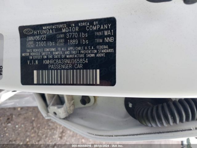 2022 HYUNDAI VENUE KMHRC8A39NU165854 Photo 8