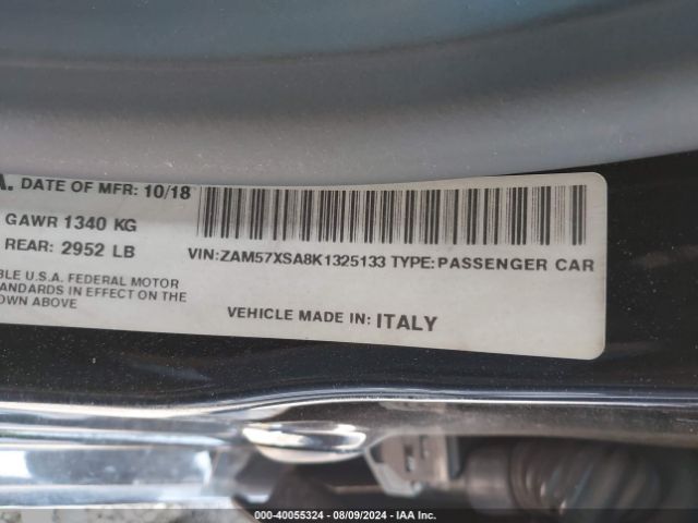 ZAM57XSA8K1325133 Maserati Ghibli