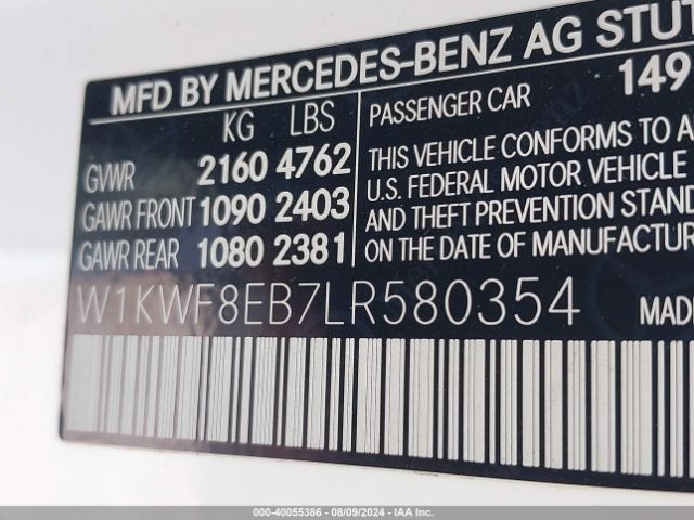 W1KWF8EB7LR580354 Mercedes-Benz C 300 4matic