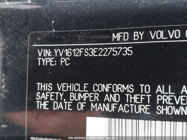YV1612FS3E2275735 Volvo S60 T5