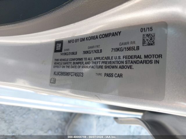 KL8CB6S96FC745373 Chevrolet SPARK LS