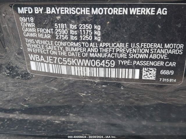 WBAJE7C55KWW06459 BMW 540i Xdrive