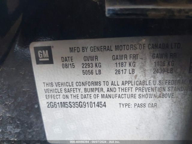 2G61M5S35G9101454 Cadillac Xts Luxury Collection