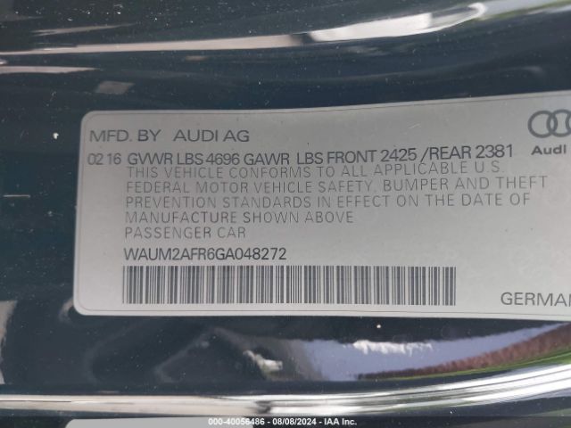 WAUM2AFR6GA048272 Audi A5 2.0t Premium