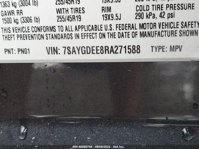 2024 TESLA MODEL Y 7SAYGDEE8RA271588 Photo 8