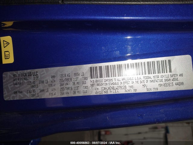 1C4HJXEN8LW279129 Jeep Wrangler Unlimited Sahara 4x4