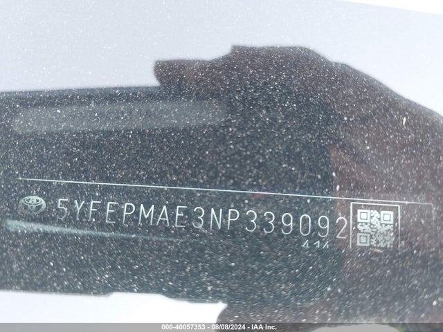 Toyota COROLLA LE 2022 5YFEPMAE3NP339092 Image 9