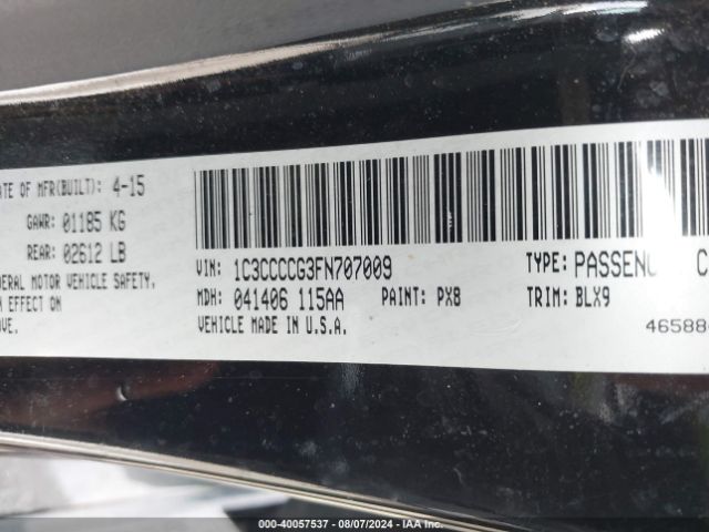 1C3CCCCG3FN707009 Chrysler 200 C