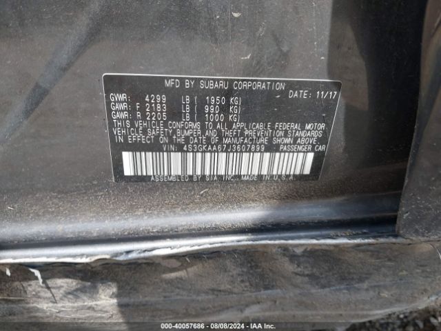 4S3GKAA67J3607899 Subaru Impreza 2.0i