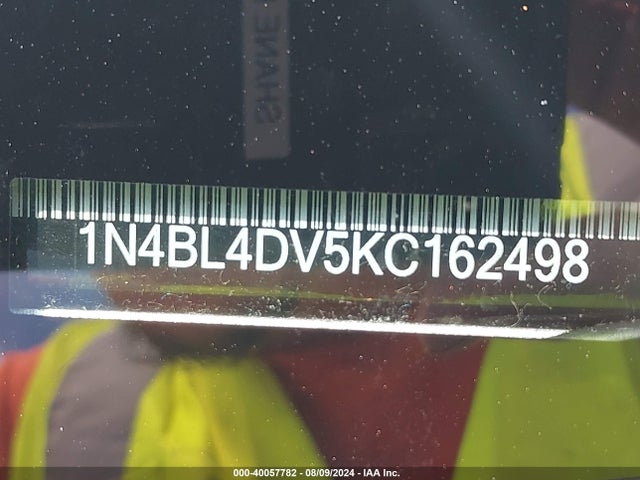 Nissan Altima 2.5 Sv 2019 1N4BL4DV5KC162498 Image 9