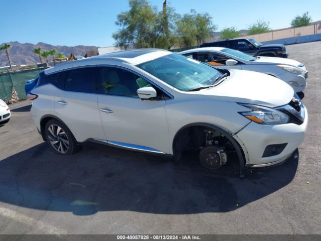 5N1AZ2MH9JN176762 Nissan Murano Platinum