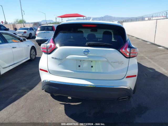 5N1AZ2MH9JN176762 Nissan Murano Platinum