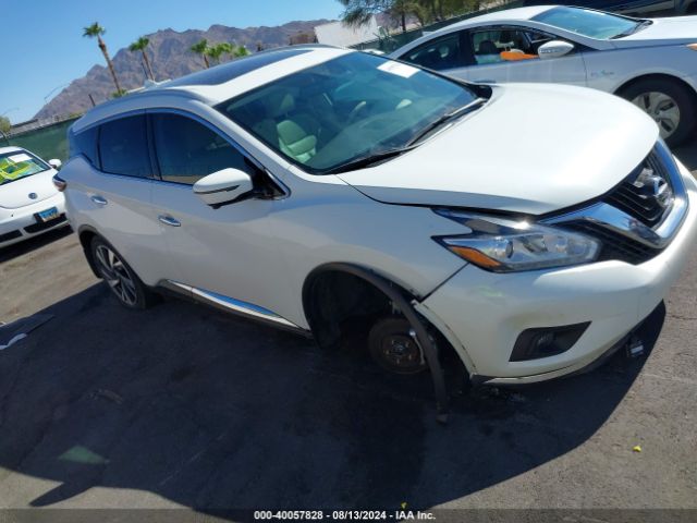 5N1AZ2MH9JN176762 Nissan Murano Platinum